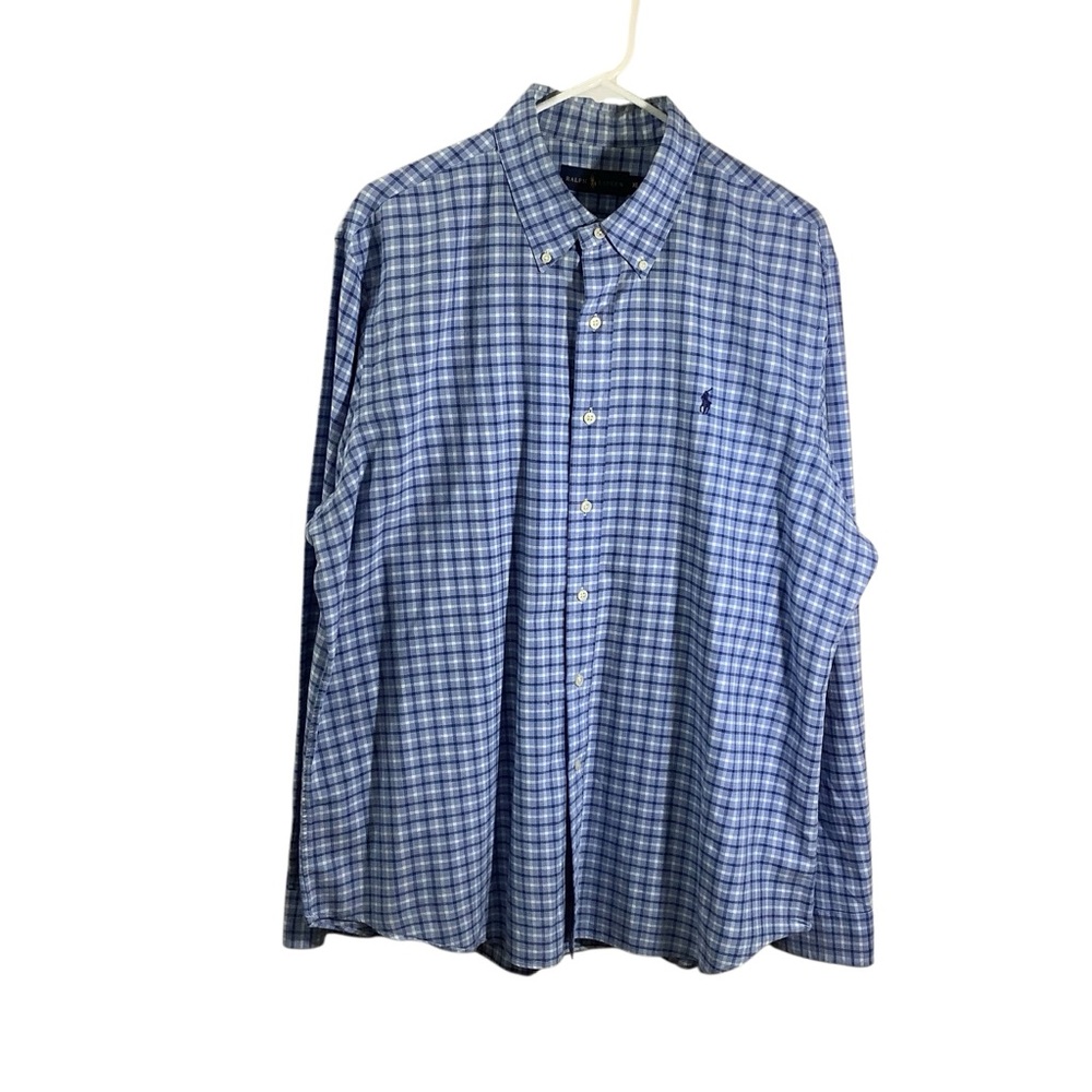 Ralph Lauren Men's Blue Checkered Shirt